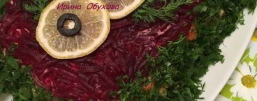 Шаг 7: селедки под шубой с хлебом