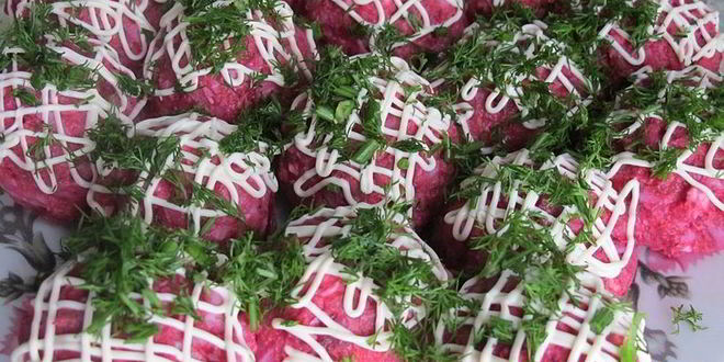 Рецепт селедки под шубой шариками