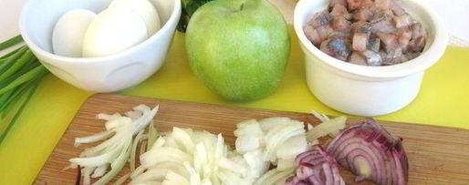 Шаг 2: селедки под шубой