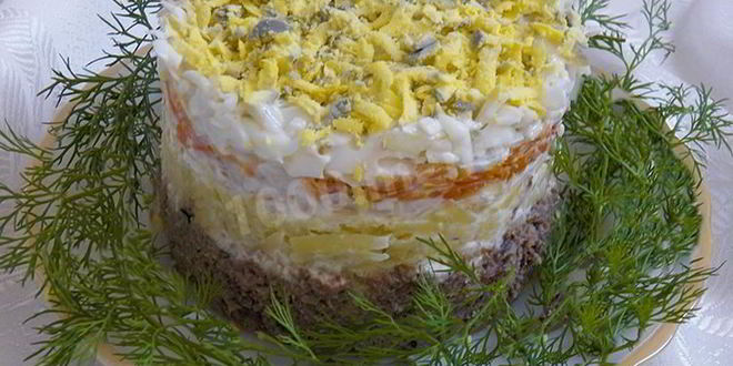 Рецепт шпрот под шубой