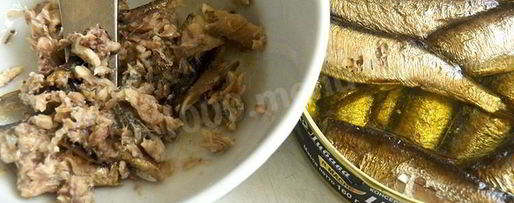 Шаг 5: шпрот под шубой