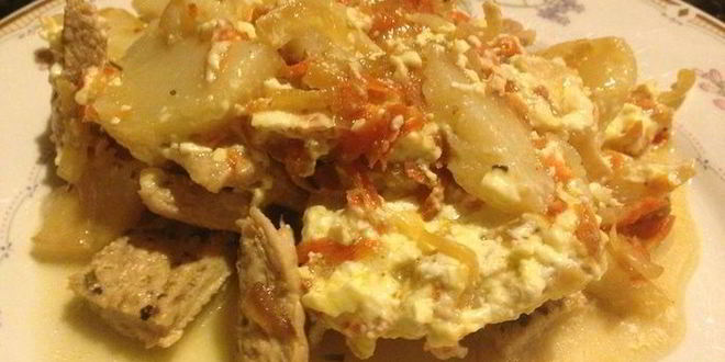 Рецепт свинины под шубой в духовке