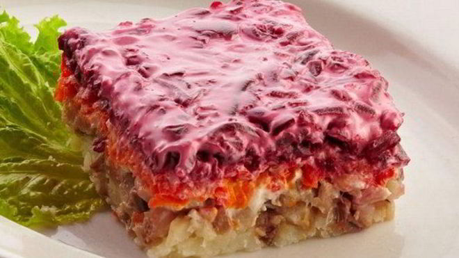 Рецепт Традиционной Сельди под шубой к празднику