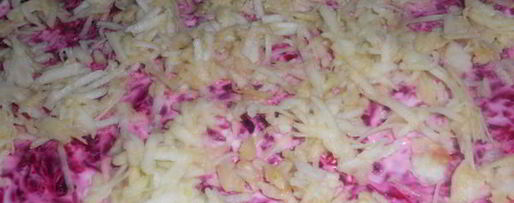 Шаг 2: весенней селедки под шубой