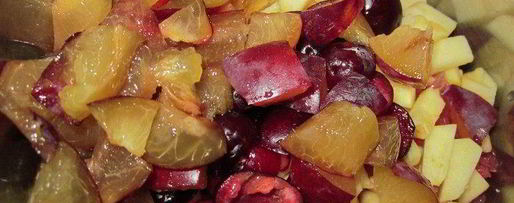 Шаг 2: салата с фруктами и куриной грудкой