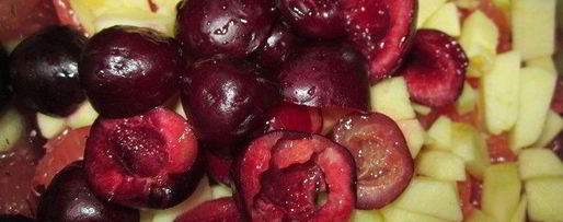 Шаг 3: салата с фруктами и куриной грудкой