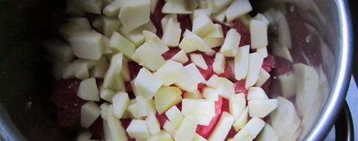 Шаг 4: салата с фруктами и куриной грудкой