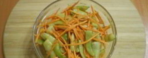 Шаг 3: салата с корейской морковью и фасолью