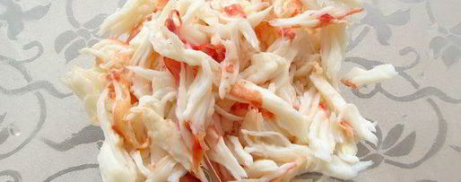 Шаг 2: салата с крабами