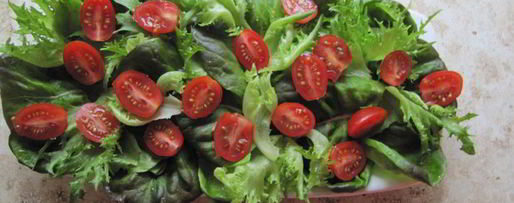 Шаг 2: салата с курицей и овощами