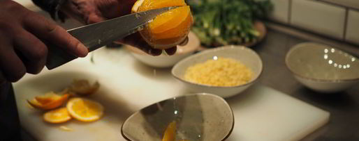 Шаг 3: салата с печеной тыквой и булгуром