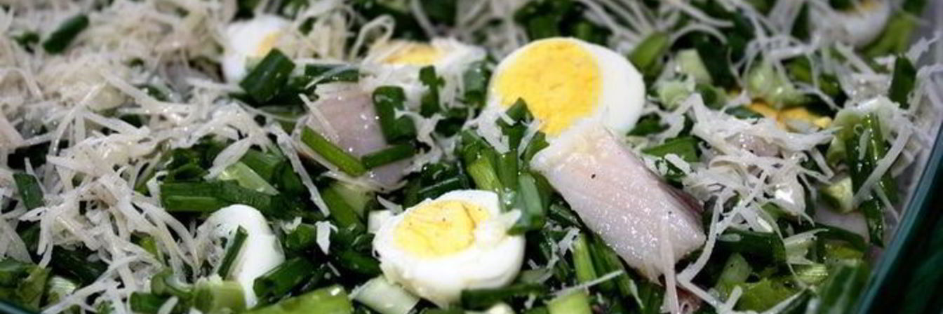 Рецепт Салата с перепелиными яйцами и сельдью