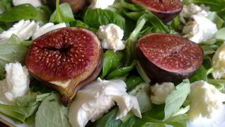 Рецепт Салата с теплым инжиром