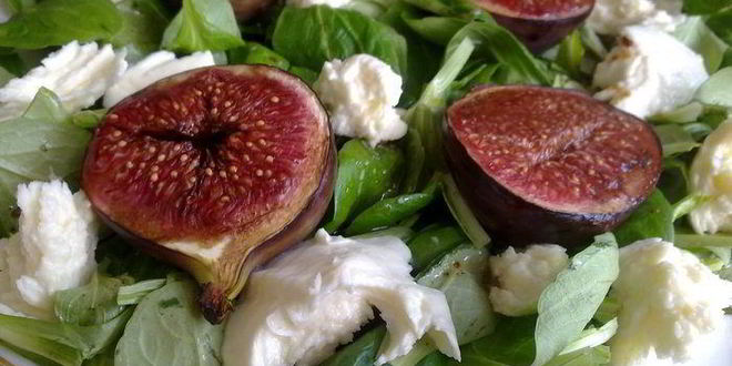 Рецепт салата с теплым инжиром