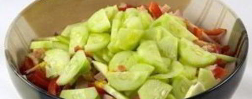 Шаг 2: салата с ветчиной и перцем