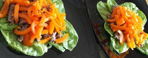 Шаг 4: салата с языком и помидорами