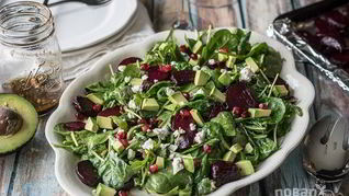 Рецепт Салата со свеклой и рукколой