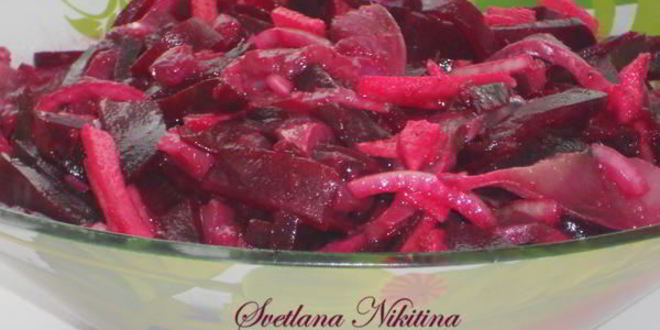 Рецепт салата свекольного с сельдью