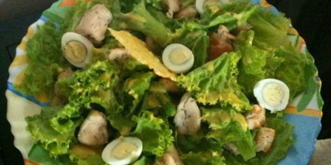 Рецепт моего салата цезарь