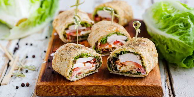 Рецепт роллов с салатом цезарь