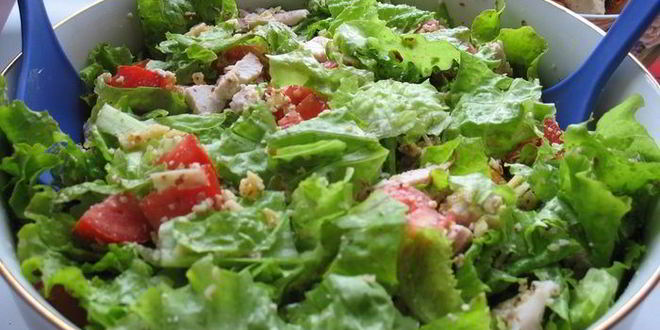 Рецепт салата орехового цезарь