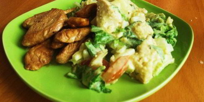 Рецепт салата цезарь классический с курицей и горчичной заправкой