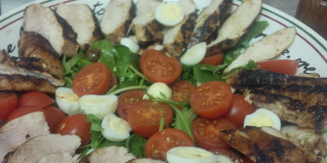 Рецепт салата цезарь с чесночным майонезом