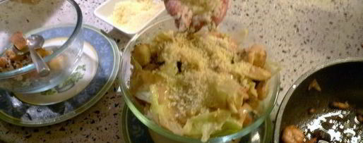 Шаг 11: салата цезарь с курицей и пармезаном