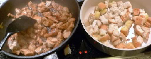 Шаг 7: салата цезарь с курицей и пармезаном