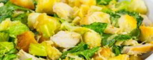 Шаг 14: салата цезарь с курицей