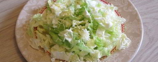 Шаг 8: салата цезарь с пекинской капустой и курицей