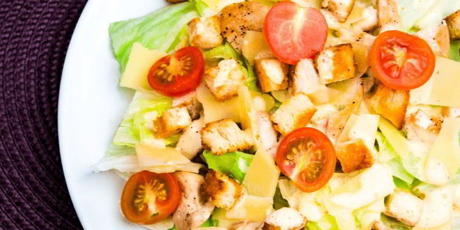 Рецепт салата цезарь с соусом