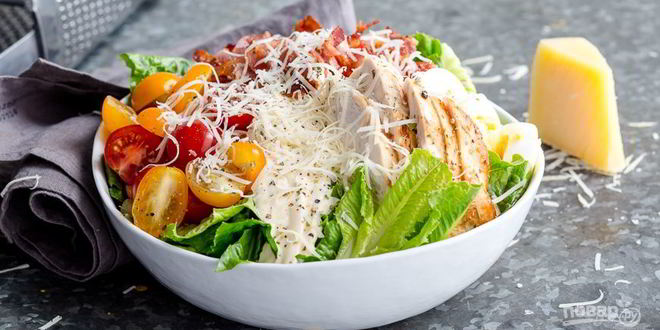 Рецепт салата цезарь традиционный