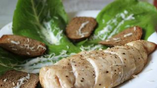 Рецепт Салата Цезарь в минималистическом стиле