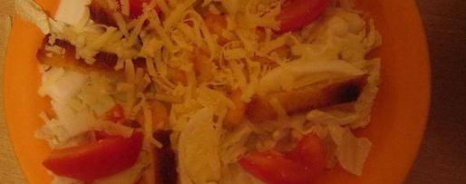 Шаг 4: салата цезарьс креветками