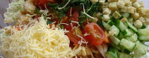 Шаг 3: цезаря по-домашнему с пекинской капустой и куриной грудкой