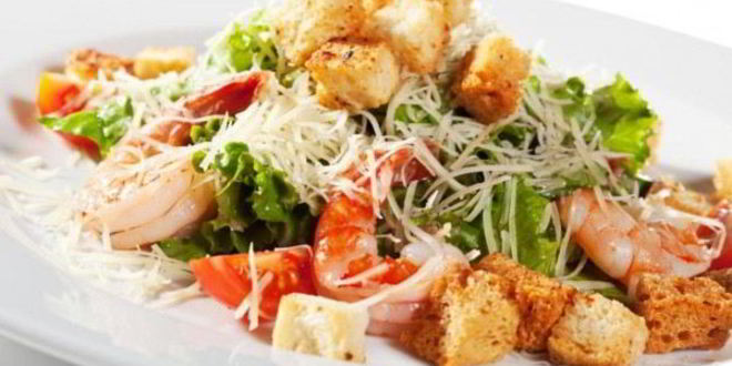 Рецепт цезаря с креветками