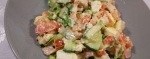 Шаг 5: цезаря с курицей и сухариками