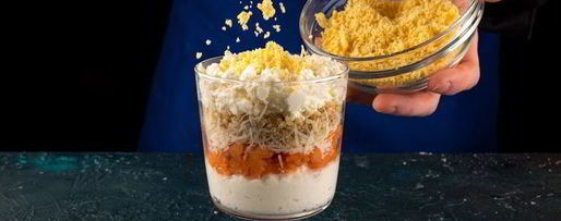 Шаг 7: слоеного рыбного салата нежность