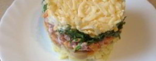 Шаг 7: слоеного салата грибная сказка