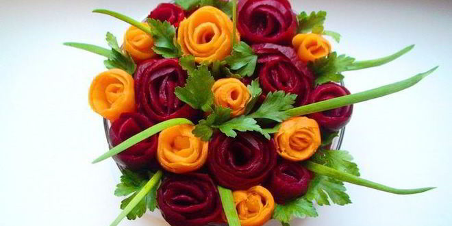 Рецепт салата розарий