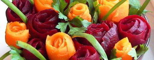 Шаг 10: салата розарий