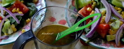 Шаг 1: салата свежего с винегретной лаймовой заправкой