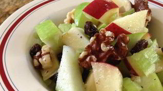 Рецепт Салата Вальдорф с заправкой Винегрет