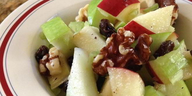 Рецепт салата вальдорф с заправкой винегрет