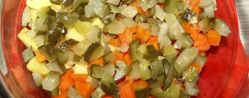 Шаг 4: старорусского винегрета с судаком