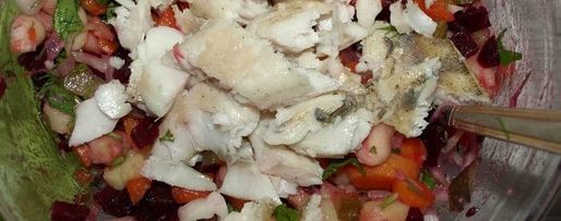 Шаг 9: старорусского винегрета с судаком