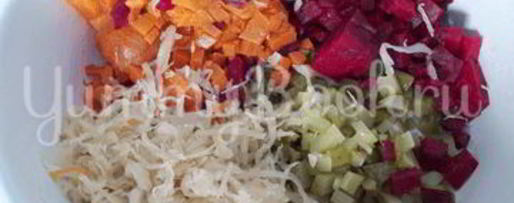 Шаг 3: винегрета без картофеля