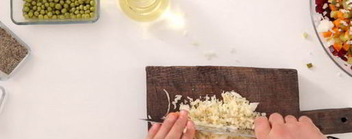 Шаг 2: винегрета из запеченных овощей с квашеной капустой