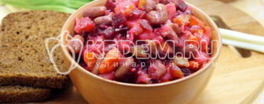 Шаг 7: винегрета классического с фасолью